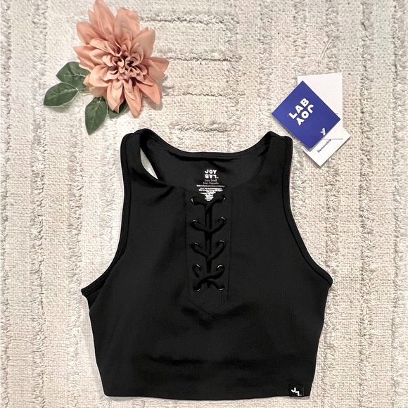 JoyLab Tops - JOYLAB Black Croo Sports Bra Criss Cross Front- Size XS